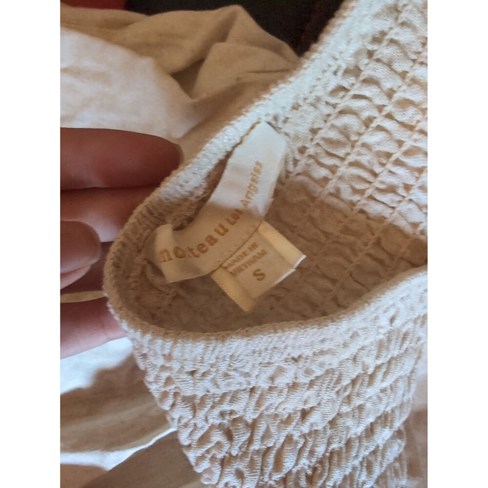 Pant suit romper cream colored size small - Picture 6 of 6